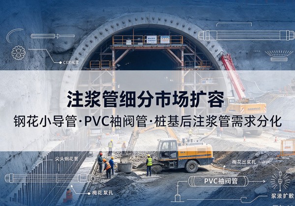 德清注浆管细分市场扩容，隧道钢花小导管、PVC 袖阀管、桩基后注浆管需求分化
